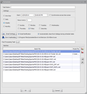 RTV Xporter Scheduling Options